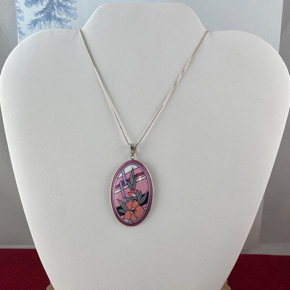 Vintage Michaela Frey Designer Floral Pendant - Picture 2 of 5